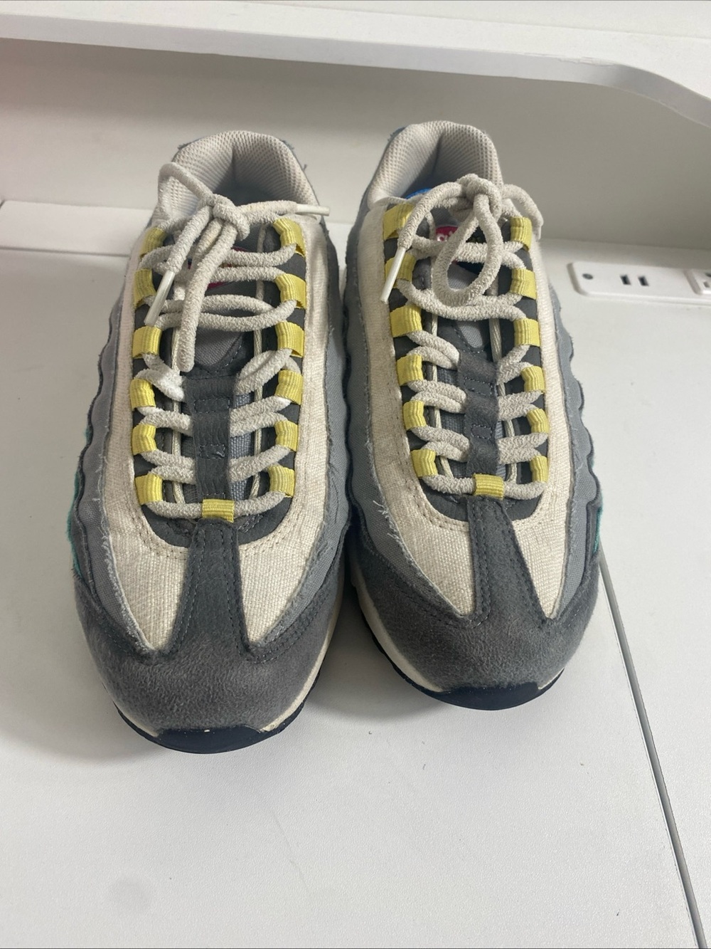 Nike Air Max 95 SE Recraft Air Sprung DN4371-001 Grey Size 6.5Y   24.5 Cm